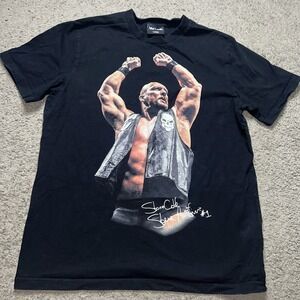 WWE X Shoe Palace Stone Cold Steve Austin Washed Short Sleeve T Shirt Large